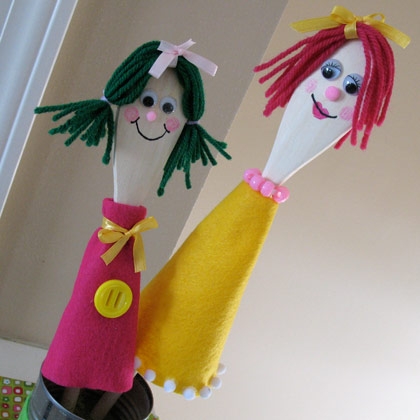 marionetas con cucharas