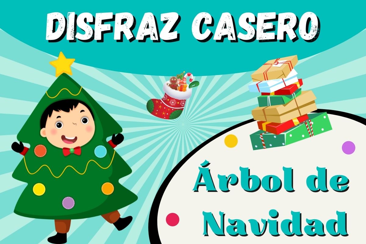 Disfraz de ÁRBOL de NAVIDAD casero para las fiestas