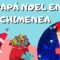 Manualidad de Papá Noel en chimenea con plato desechable