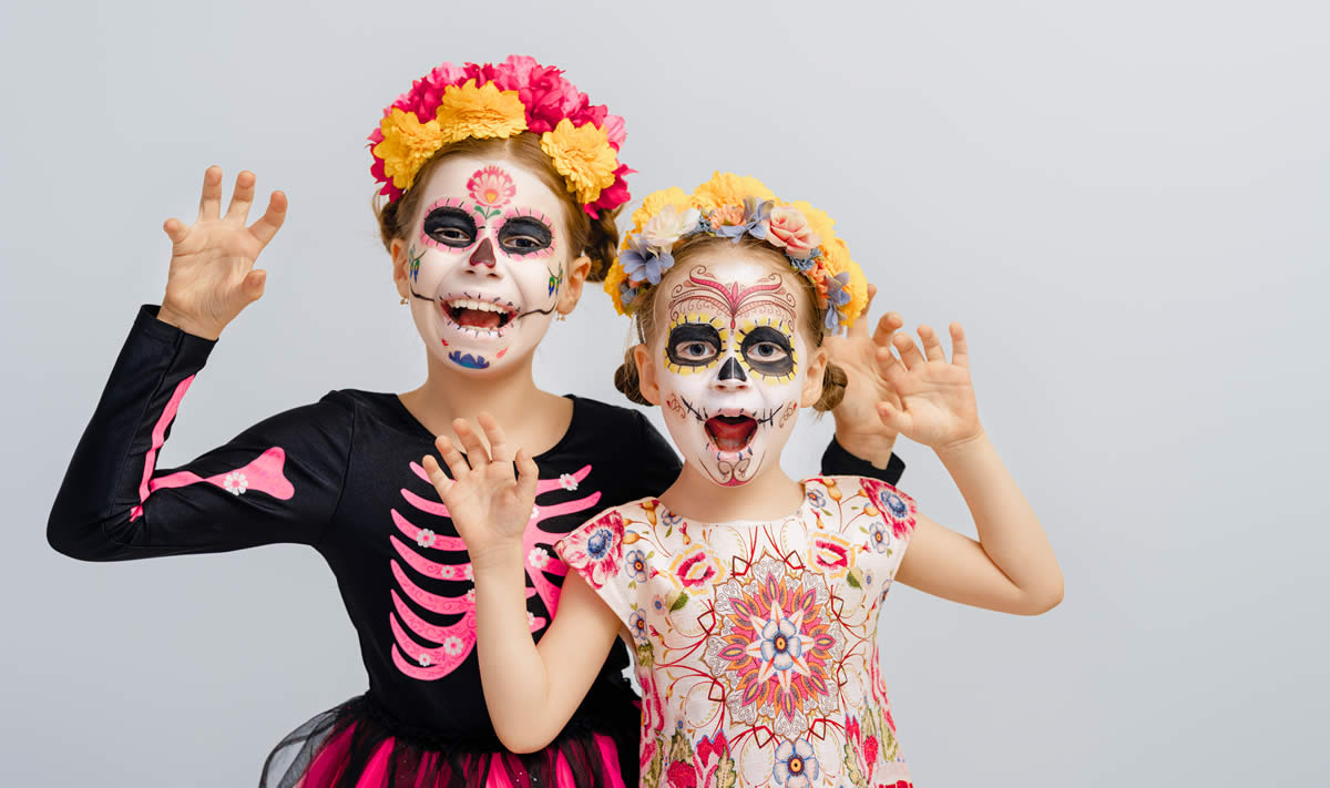 Disfraz de payaso de Halloween colorido para niña: Disfraces niños