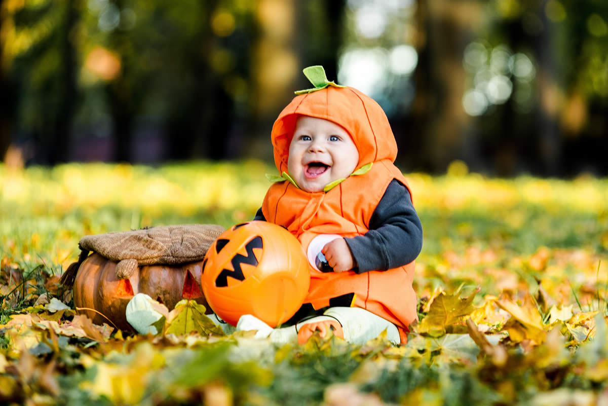 disfraz halloween bebé calabaza