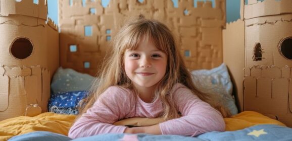 Cómo hacer un castillo de cartón reciclado para niños