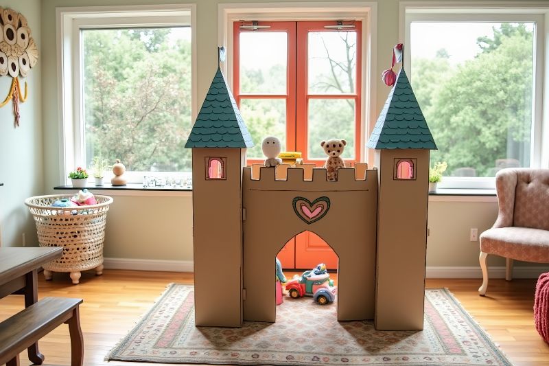 cómo hacer castillo reciclado