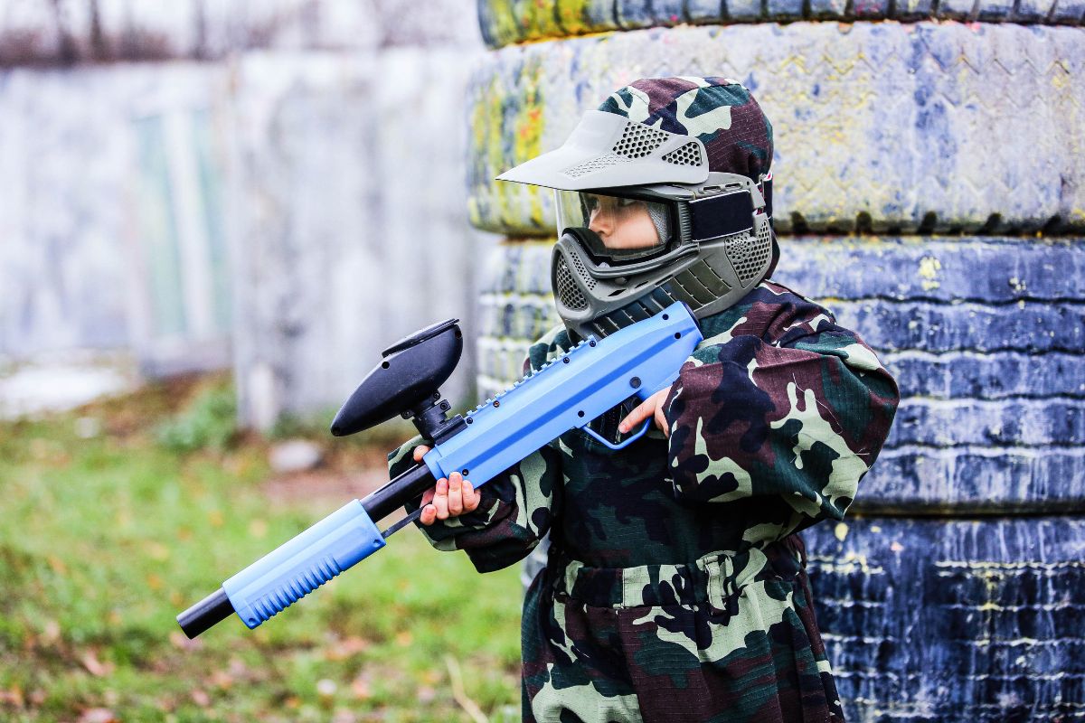 paintball madrid niños